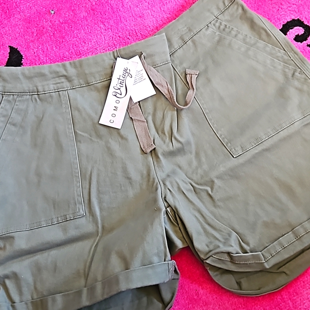 Green Shorts nwt - Picture 3 of 3